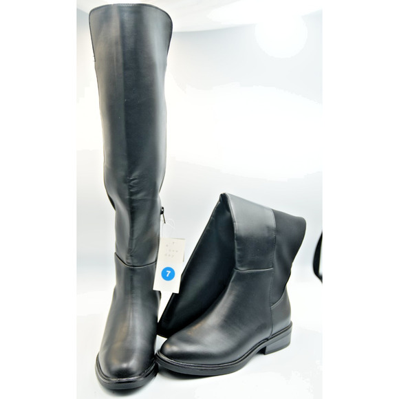 A New Day Womens Hope Tall Boots 90974972 Black 7M - Picture 2 of 12